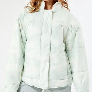 Free People Movement Snow Bunny Mountain Mist Sage Puffer Ski Jacket Size XL